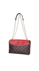 Louis Vuitton Pallas Chain Bag – Monogram Canvas & Rød Skinnklaff