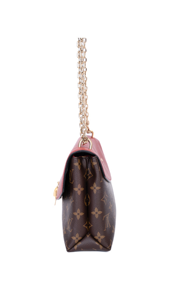 Louis Vuitton Pallas Chain Bag – Monogram Canvas & Rød Skinnklaff