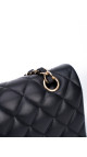 Chanel Classic Double Flap Bag – Sort Lammeskinn med Gullfarget Hardware
