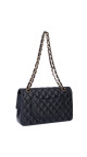 Chanel Classic Double Flap Bag – Sort Lammeskinn med Gullfarget Hardware