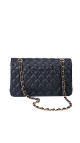 Chanel Classic Double Flap Bag – Sort Lammeskinn med Gullfarget Hardware