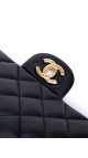 Chanel Classic Double Flap Bag – Sort Lammeskinn med Gullfarget Hardware