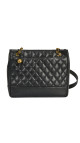 Chanel Vintage Quilted Caviar Leather Shoulder Bag