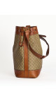 Celine Vintage Bucket Bag i Beige Macadam Monogram
