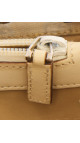 Gucci Beige Monogram Bamboo Handle Tote Bag