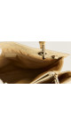 Gucci Beige Monogram Bamboo Handle Tote Bag