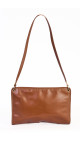 Christian Dior Vintage Skulderveske i Brun Skinn