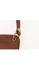 Christian Dior Vintage Skulderveske i Brun Skinn