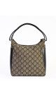 Gucci GG Monogram Hobo Bag med Skinnpaneler