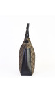 Gucci GG Monogram Hobo Bag med Skinnpaneler
