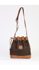 Celine Vintage Bucket Bag i Macadam Canvas