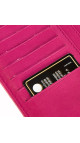 Chanel Camellia Lambskin Pink Wallet med Sølv CC-logo