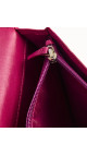 Chanel Camellia Lambskin Pink Wallet med Sølv CC-logo
