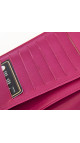 Chanel Camellia Lambskin Pink Wallet med Sølv CC-logo
