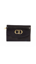 Christian Dior Vintage CD Wallet i Skinn