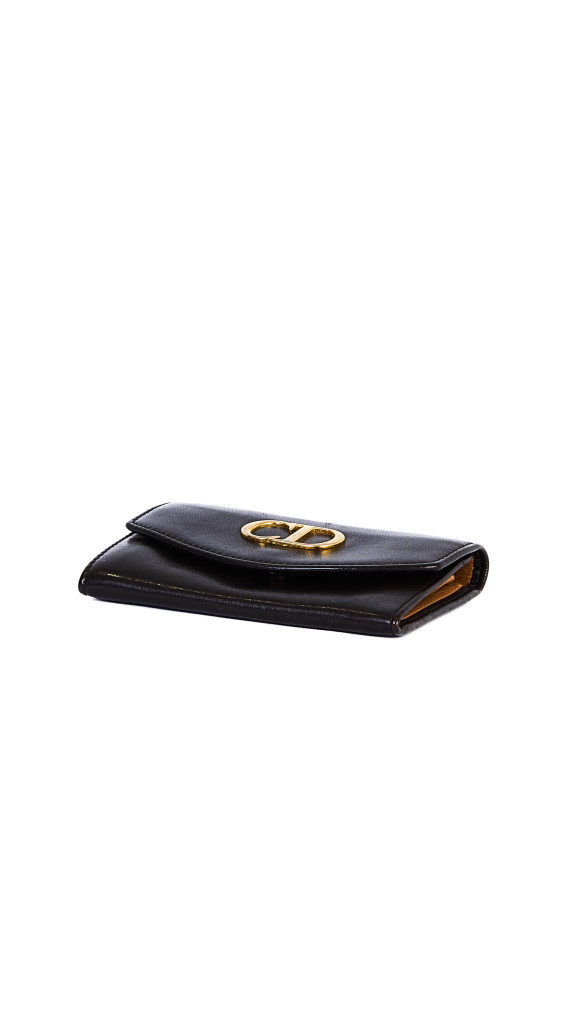 Christian Dior Vintage CD Wallet i Skinn