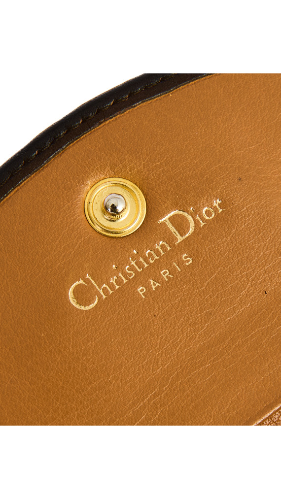 Christian Dior Vintage CD Wallet i Skinn