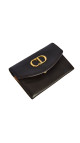 Christian Dior Vintage CD Wallet i Skinn