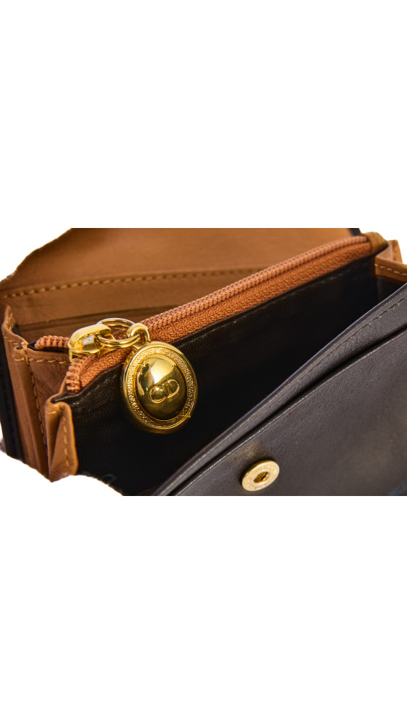 Christian Dior Vintage CD Wallet i Skinn