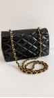 Chanel Single Flap Crossbody Bag Patent Leather