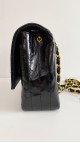 Chanel Single Flap Crossbody Bag Patent Leather
