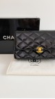 Chanel Single Flap Crossbody Bag Patent Leather
