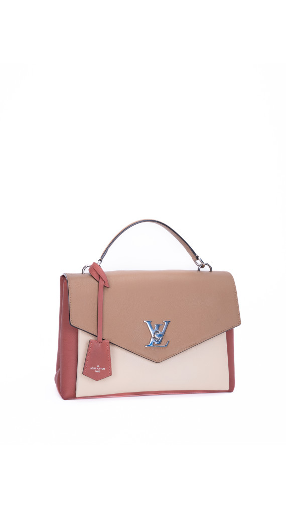 Louis Vuitton Lockme i Beige, Karamell og Korallrød