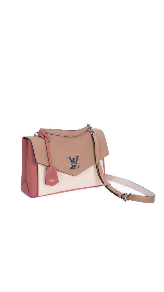 Louis Vuitton Lockme i Beige, Karamell og Korallrød