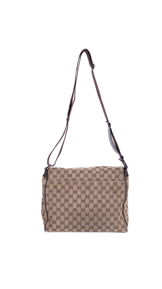 Gucci GG Supreme Messenger Bag – Beige Brun