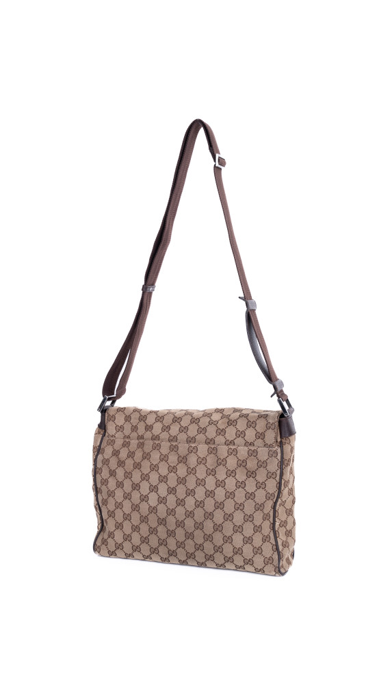 Gucci GG Supreme Messenger Bag – Beige Brun