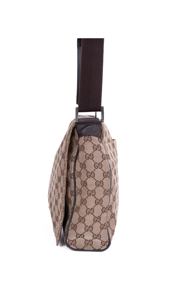 Gucci GG Supreme Messenger Bag – Beige Brun