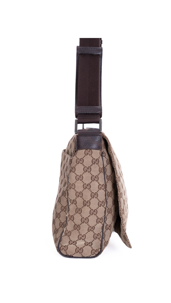 Gucci GG Supreme Messenger Bag – Beige Brun