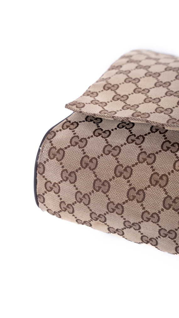 Gucci GG Supreme Messenger Bag – Beige Brun