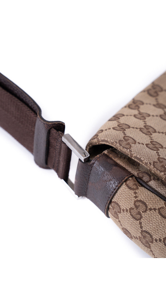 Gucci GG Supreme Messenger Bag – Beige Brun