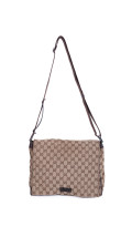Gucci GG Supreme Messenger Bag – Beige Brun