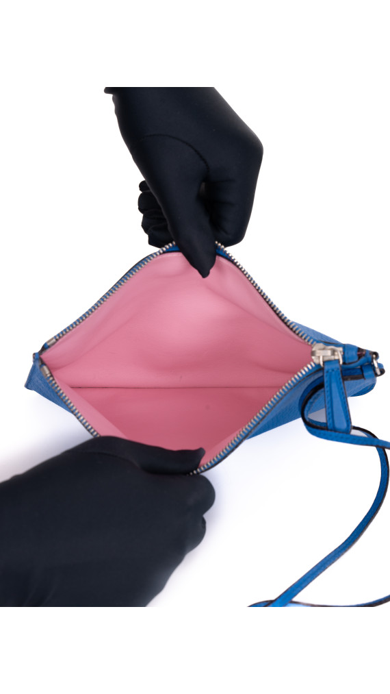 Christian Dior Diorissimo Tote Smooth Calfskin Medium i Kongeblå