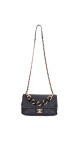 Chanel 19 Flap Bag i Sort Skinn med Gyllen Kjede