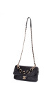 Chanel 19 Flap Bag i Sort Skinn med Gyllen Kjede