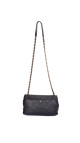 Chanel 19 Flap Bag i Sort Skinn med Gyllen Kjede