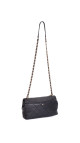 Chanel 19 Flap Bag i Sort Skinn med Gyllen Kjede