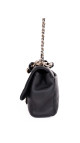 Chanel 19 Flap Bag i Sort Skinn med Gyllen Kjede