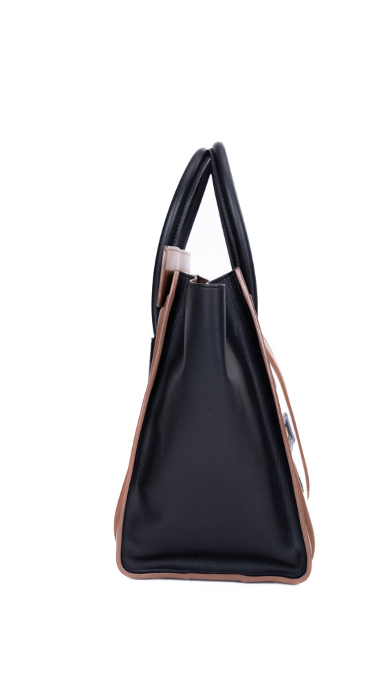 Celine Luggage Tote Tricolor i Brun, Sort og Hvit