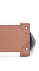 Celine Luggage Tote Tricolor i Brun, Sort og Hvit