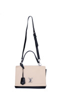 Louis Vuitton Lockme Bag i To-Tonet Beige og Sort Skinn