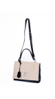 Louis Vuitton Lockme Bag i To-Tonet Beige og Sort Skinn