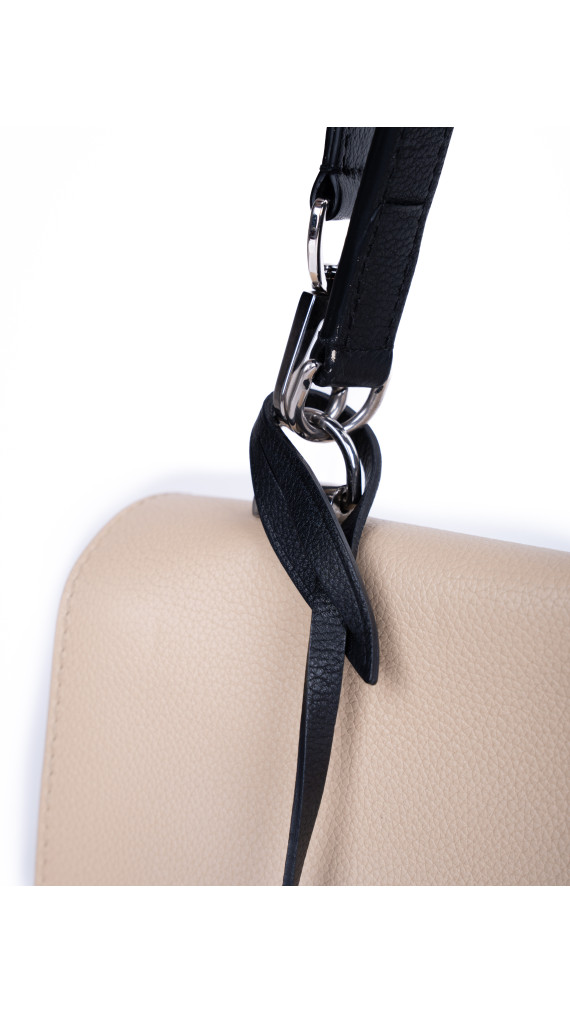 Louis Vuitton Lockme Bag i To-Tonet Beige og Sort Skinn