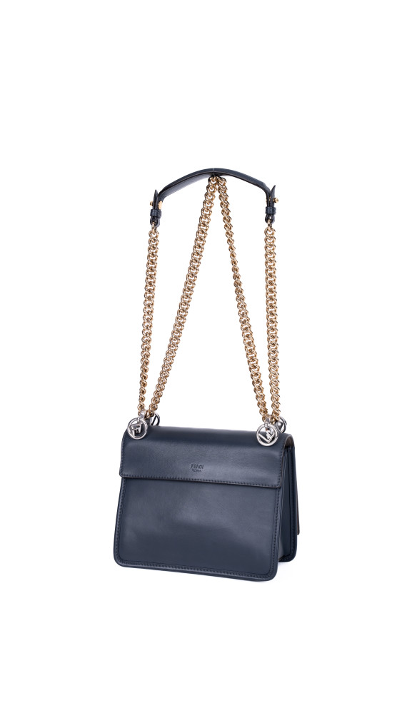 Fendi Kan I Shoulder Bag i Mørkeblå