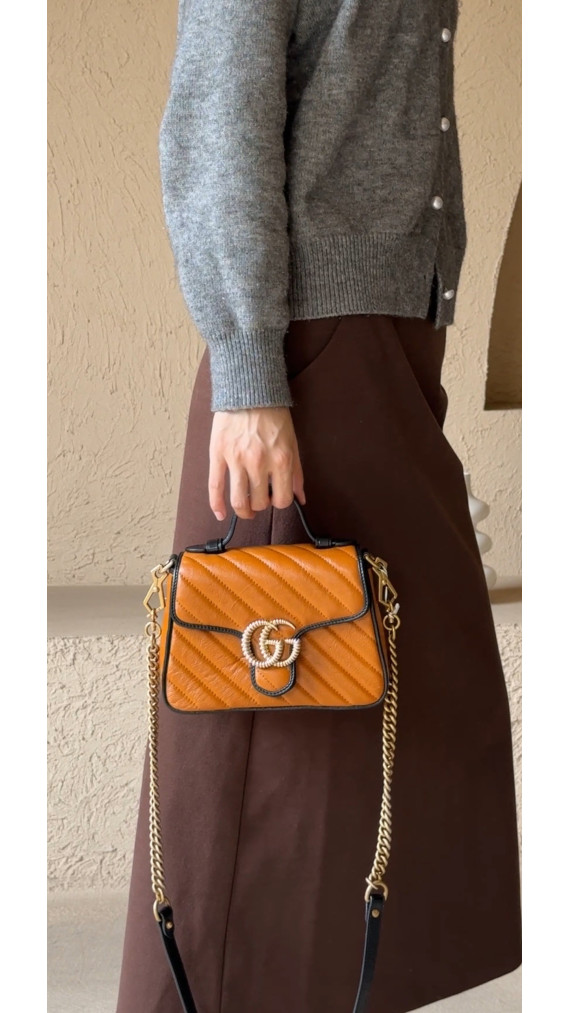 Gucci GG Marmont Small Top Handle Shoulder Bag