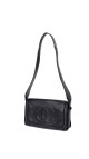 Chanel Vintage Skulderveske i Sort Caviar Skinn