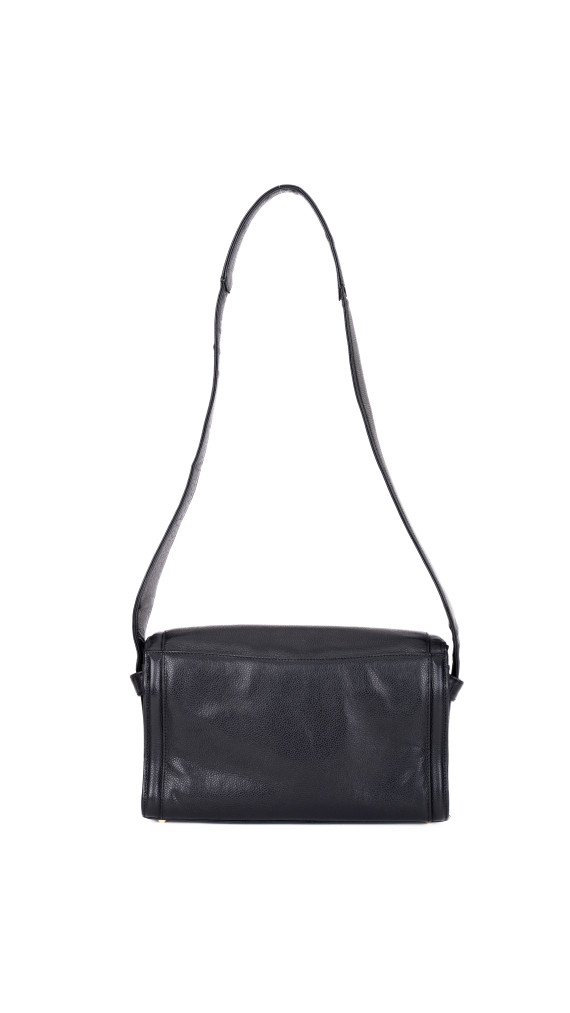 Chanel Vintage Skulderveske i Sort Caviar Skinn